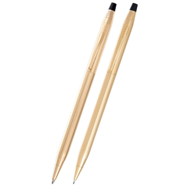 CROSS Classic Century 23CT Gold Platinum BallPoint Pen+23CT Pencil