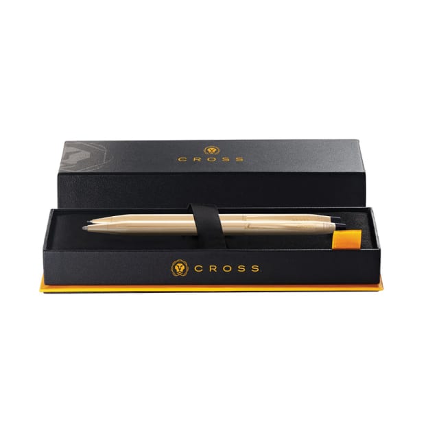 CROSS Classic Century 23CT Gold Platinum BallPoint Pen+23CT Pencil