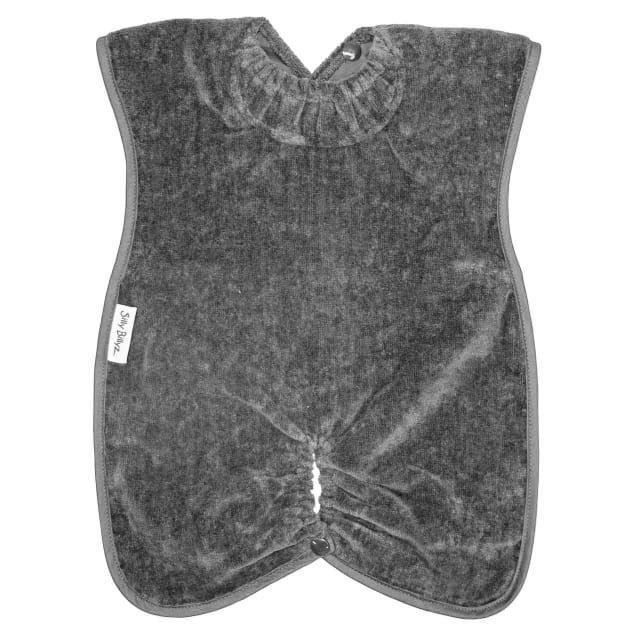 SILLY BILLYZ TOWEL HIGHCHAIR HUGR BIB GREY