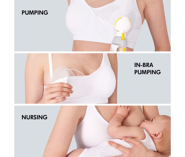 Medela 3 In 1 Nursing & Pumping Bra Black XL