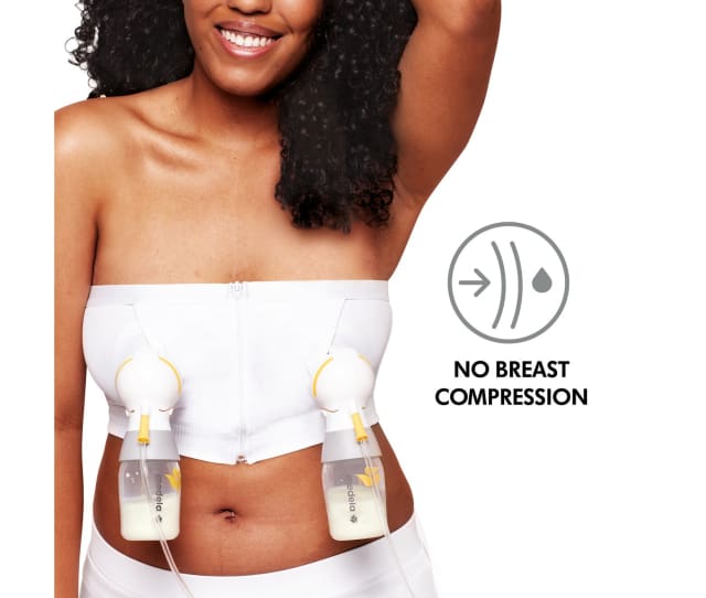Medela Hands Free Pumping Bustie White M