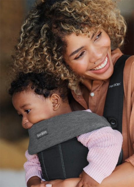Baby Bjorn Bib for Carrier MINI/MOVE Jersey Dk Grey