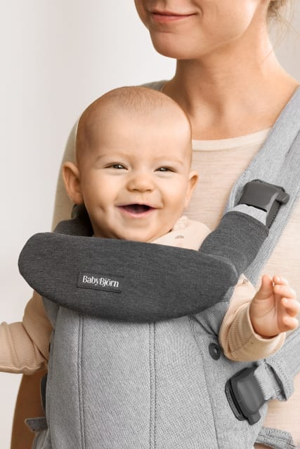 Baby Bjorn Bib for Carrier Harmony Jersey Dk Grey