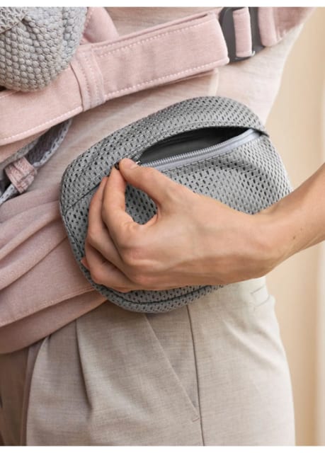 BABY DAM Pocket Pouch for Carrier Mesh Grey