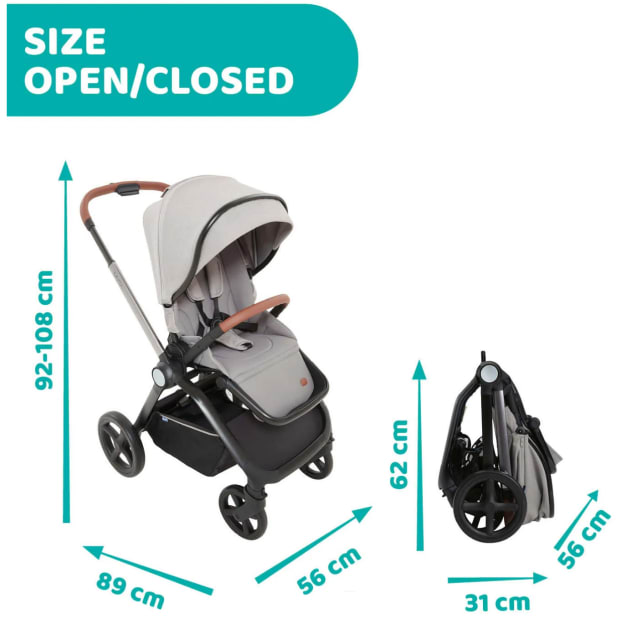 CHICCO Stroller: Mysa Charming Grey