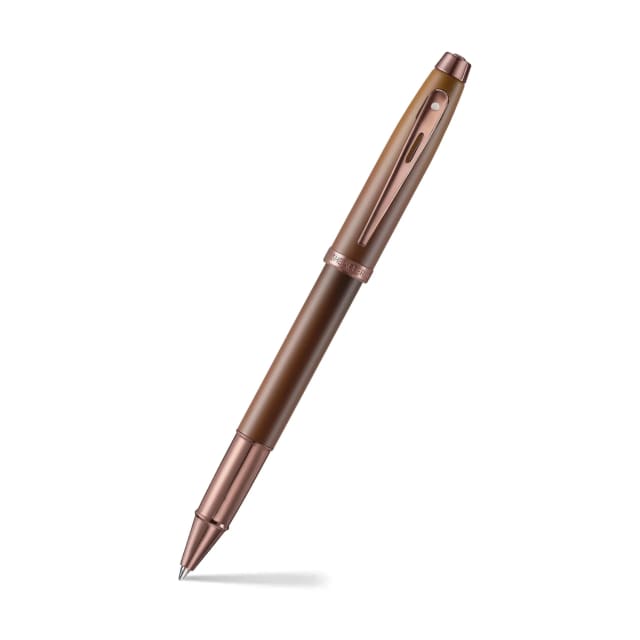 Sheaffer 100 Coffee w Shiny PVD Trim Rollerball