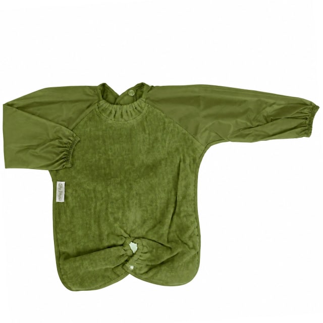 TOWEL HIGHCHAIR HUGR L/S BIB LIGHT OLIVE