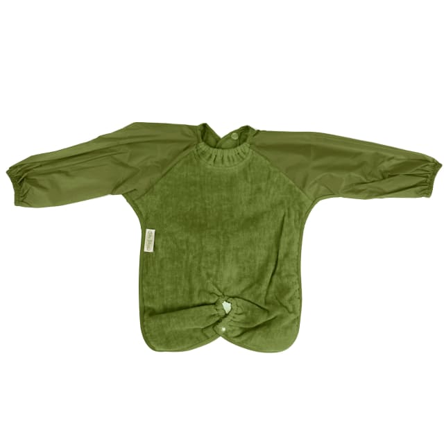 TOWEL HIGHCHAIR HUGR L/S BIB LIGHT OLIVE