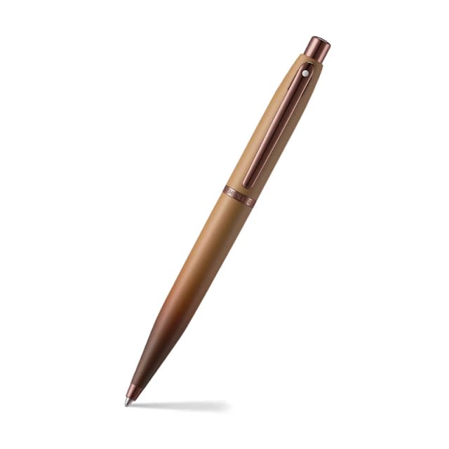 Sheaffer 100 Coffee Matt PVD Trim BallPoint/Coffee credit card holder