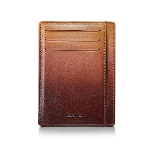 Sheaffer 100 Coffee Matt PVD Trim BallPoint/Coffee credit card holder
