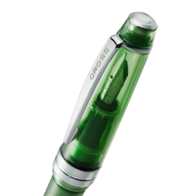 cross Bailey Light Translucent Green Fountain Pen Xtra Fine Nib