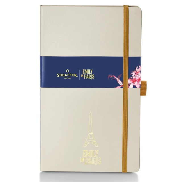 Sheaffer Emily in Paris Medium Journal 90 GSM Ink Friendly Paper with Embossed Eiffel Tower - Beige