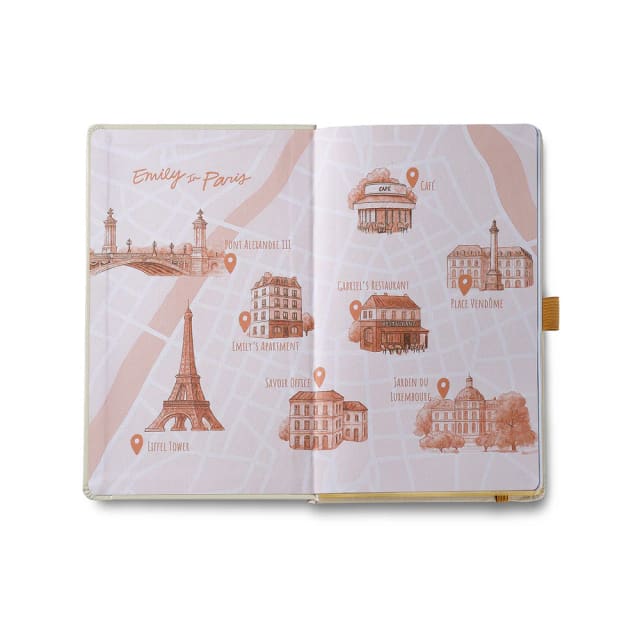 Sheaffer Emily in Paris Medium Journal 90 GSM Ink Friendly Paper with Embossed Eiffel Tower - Beige