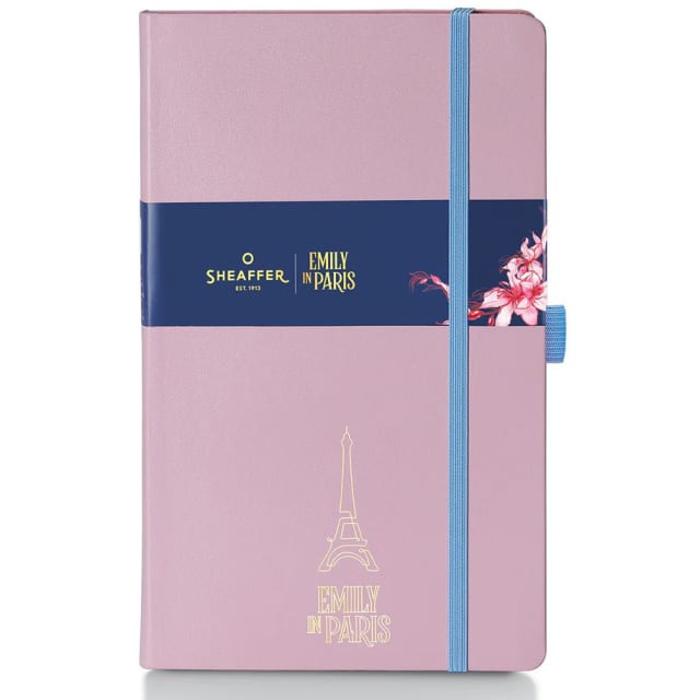 Sheaffer Emily in Paris Medium Journal 90 GSM Ink Friendly Paper with Embossed Eiffel Tower - Pink