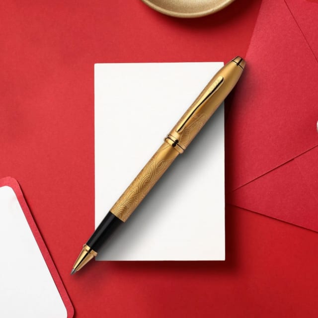 Cross Year ot Horse Townsend 23ct Gold Plate Rollerball