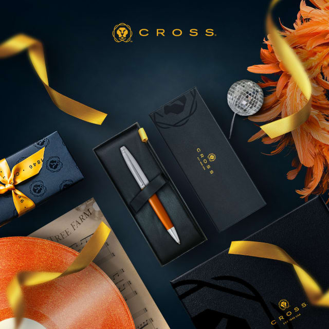 CROSS Calais Exuberance Orange wtih Chrome Ballpoint