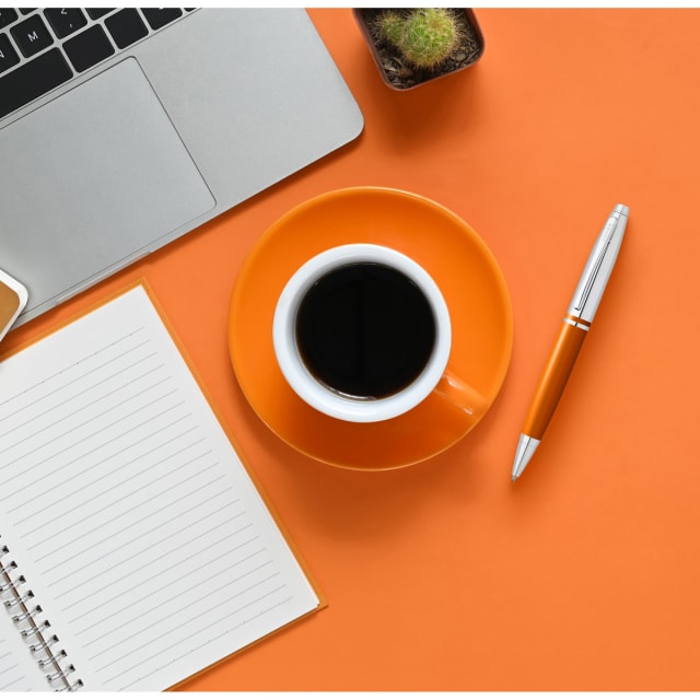 CROSS Calais Exuberance Orange wtih Chrome Ballpoint