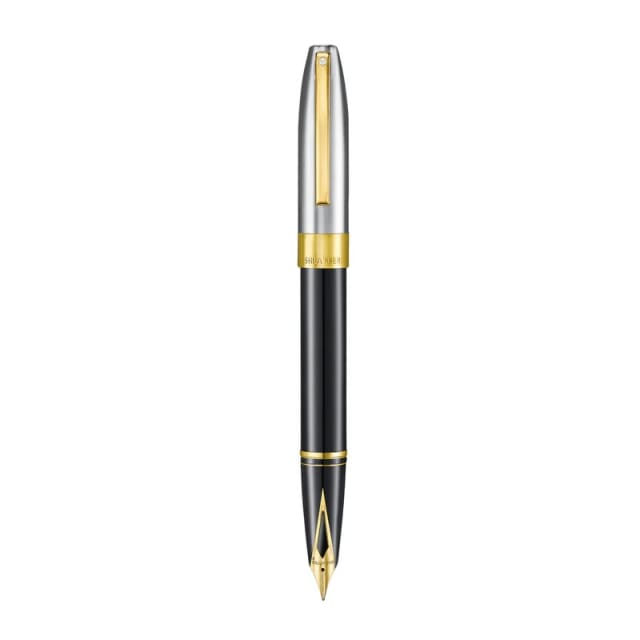 Sheaffer Legacy Black/Chrome 14K Gold Trim F Fountain Pen