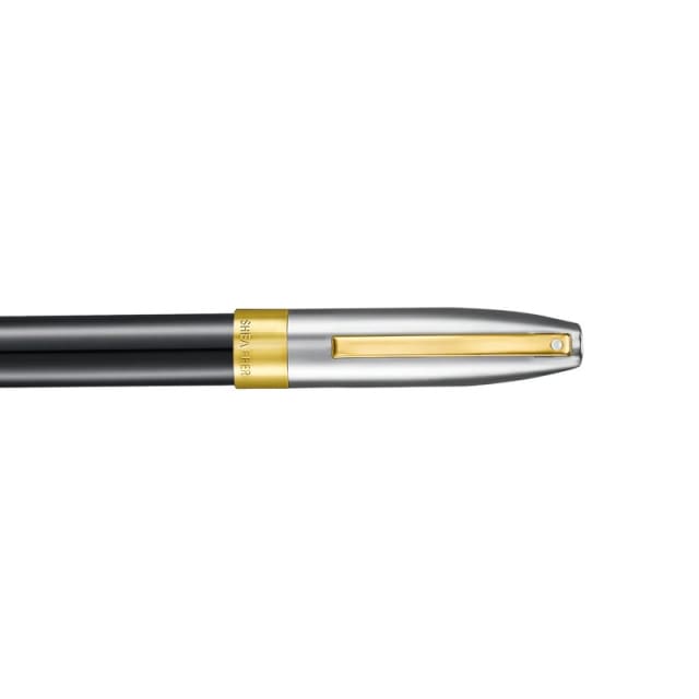 Sheaffer Legacy Black/Chrome 14K Gold Trim F Fountain Pen