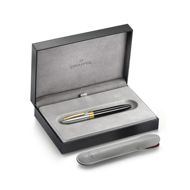 Sheaffer Legacy Black/Chrome 14K Gold Trim Rollerball