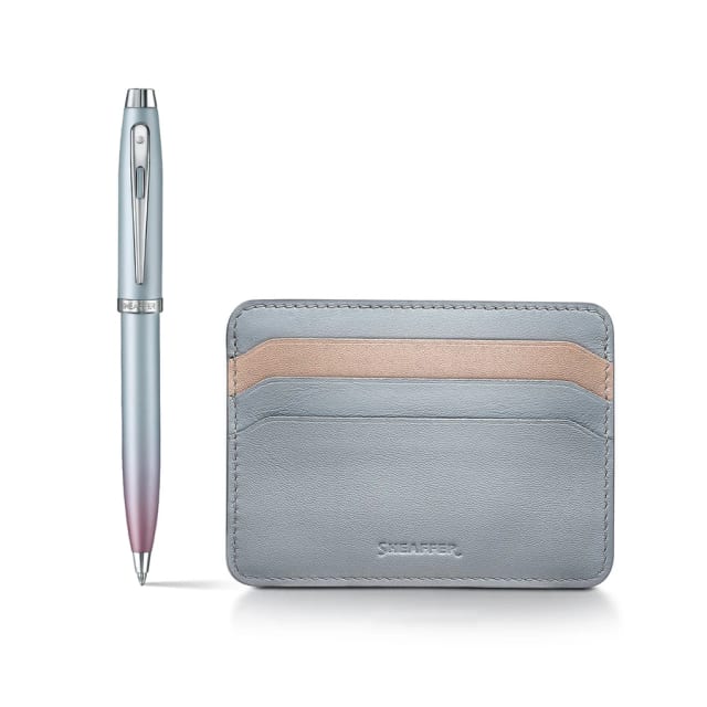 Sheaffer Expressions100 PearlGradient Chrome Ballpoint with credit holder