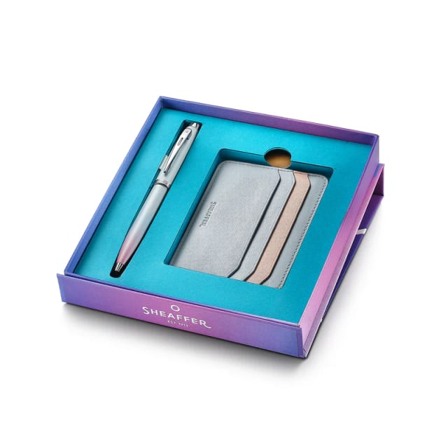 Sheaffer Expressions100 PearlGradient Chrome Ballpoint with credit holder