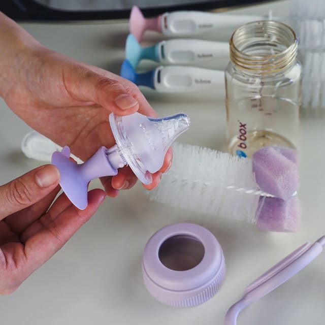 2in1 brush & teat cleaner peony