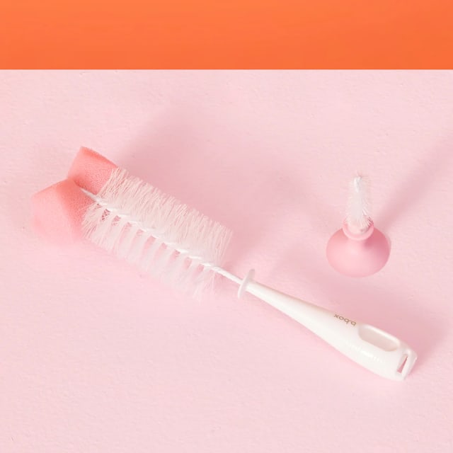 Bbox 2in1 brush & teat cleaner blush
