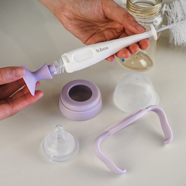 Bbox 2in1 brush & teat cleaner blush