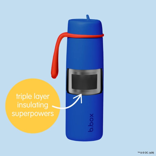 B.box Insulated Flip Top 690ml Superman