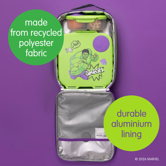 B.box Insulated Lunch Bag Flexi Marvel Hulk