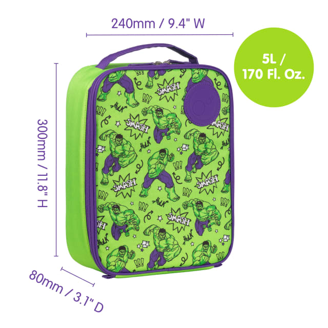 B.box Insulated Lunch Bag Flexi Marvel Hulk