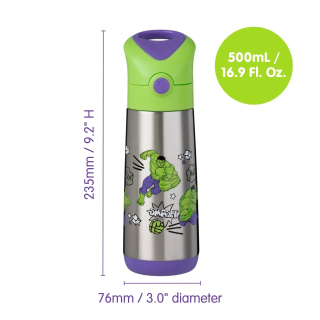 b.box 500ml Insulated Drink Marvel Hulk