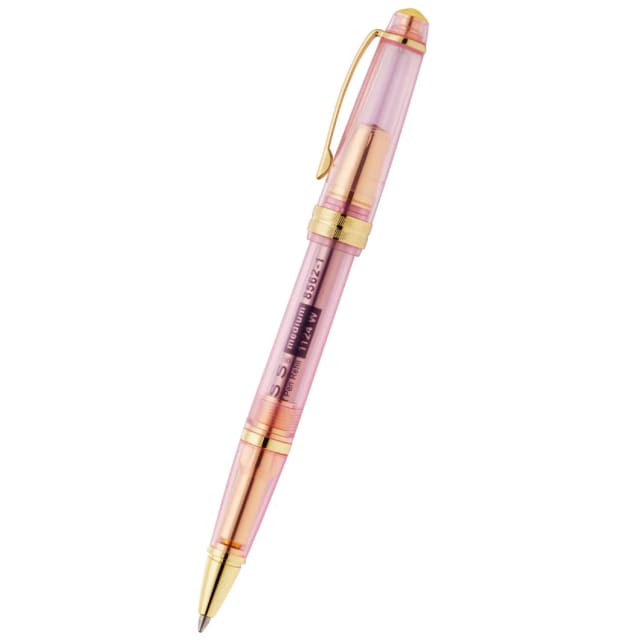 Lume Translucent Pink Sapphire/Gold Ballpoint