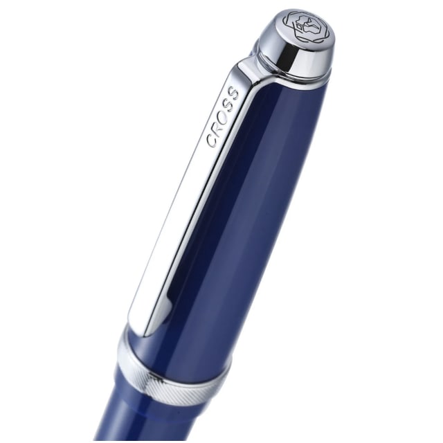 Cross Lume Deep Sea Blue/Polished Chrome Ballpoint
