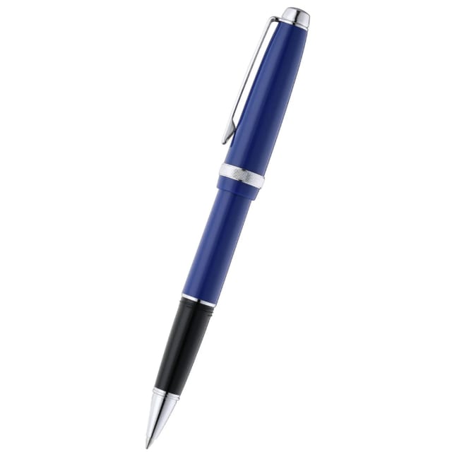 Cross Lume Deep Sea Blue/Polished Chrome Ballpoint