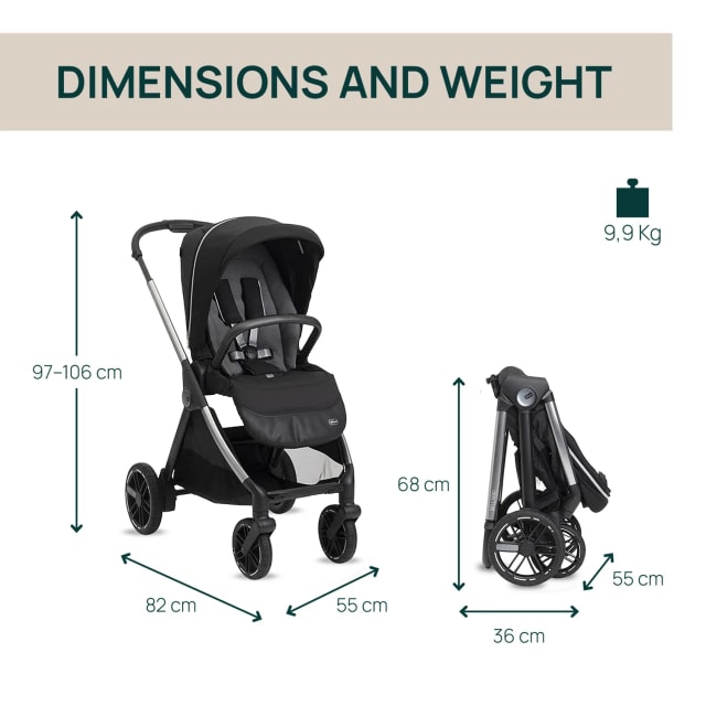 Chicco Stroller: Bellagio Primo Enchant. Silver