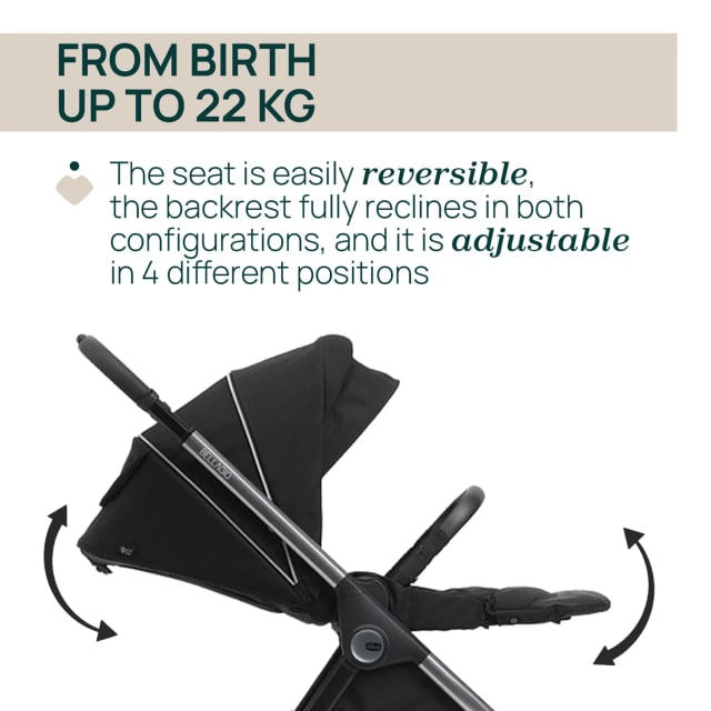 Chicco Stroller: Bellagio Primo Enchant. Silver