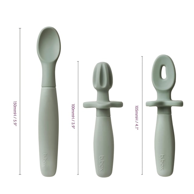 Bbox Weaning Cutlery Trio Sage