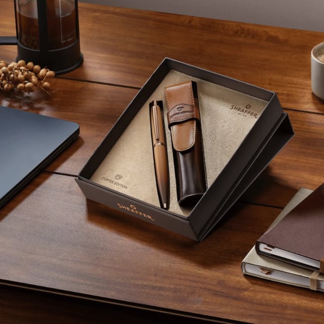 Sheaffer VFM Coffee Matt PVD Trim BallPoint/Pen Pouch