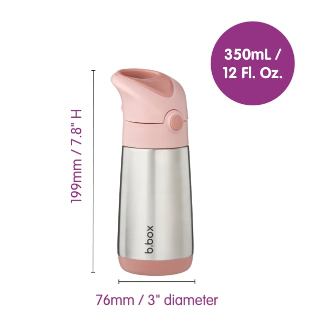 B.box 350ml Insulated Drink Blush Crush
