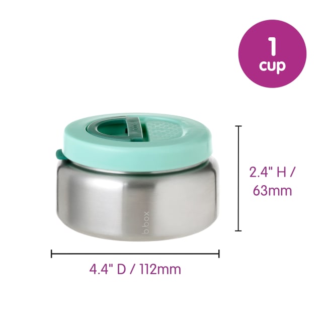 B.box Insulated Stainless Lunch Pod Forest