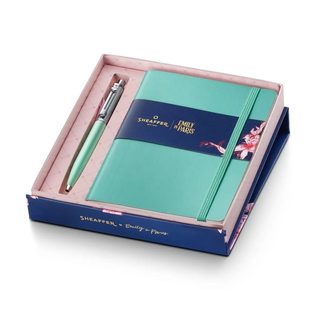 Sheaffer EIP Sentinel Green/Chrome with Small Notebook