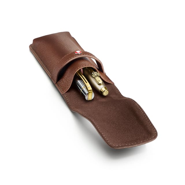 Sheaffer Double Pen Case Leather Tan