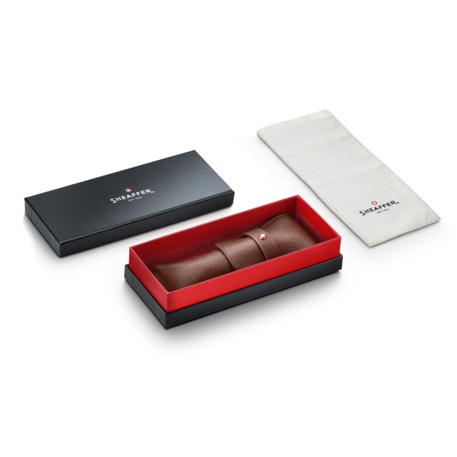 Sheaffer Double Pen Case Leather Tan