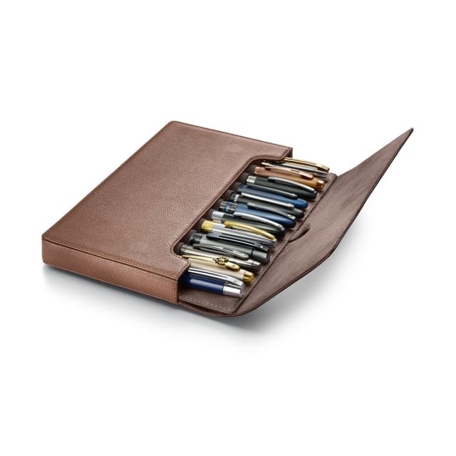 Sheaffer Twelve Pen Case Leather Tan