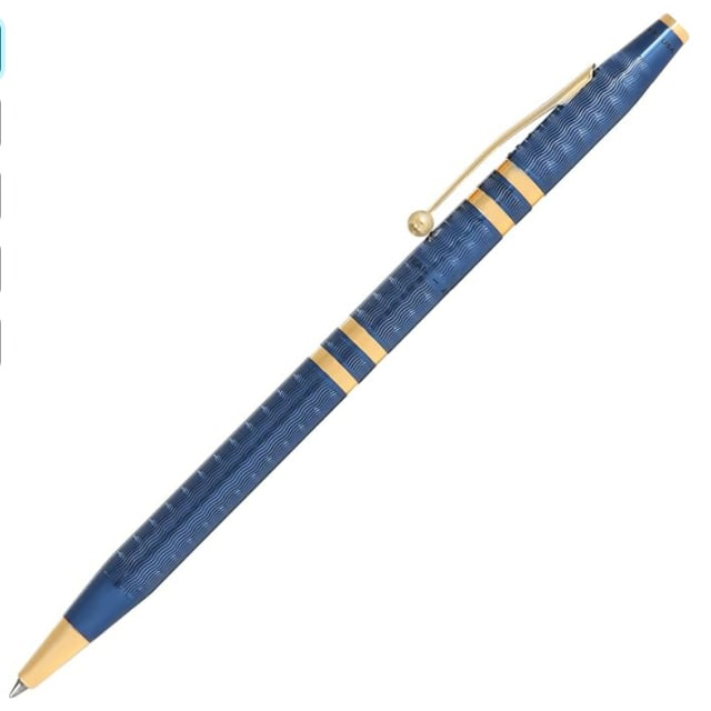 CROSS 175th Classic Century Blu Lacquer+23ct Ballpoint Pen