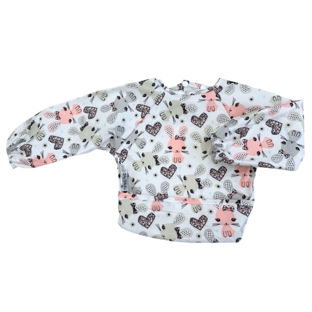 Nylon Small Long Sleeve Bib Bunny Love