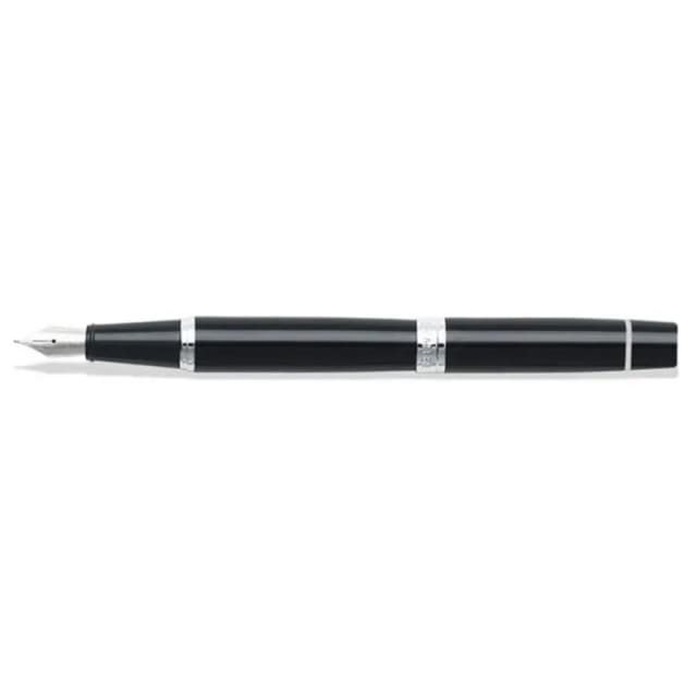 Sheaffer® 300 9312 Glossy Black Fountain Pen With Chrome trim - Fine