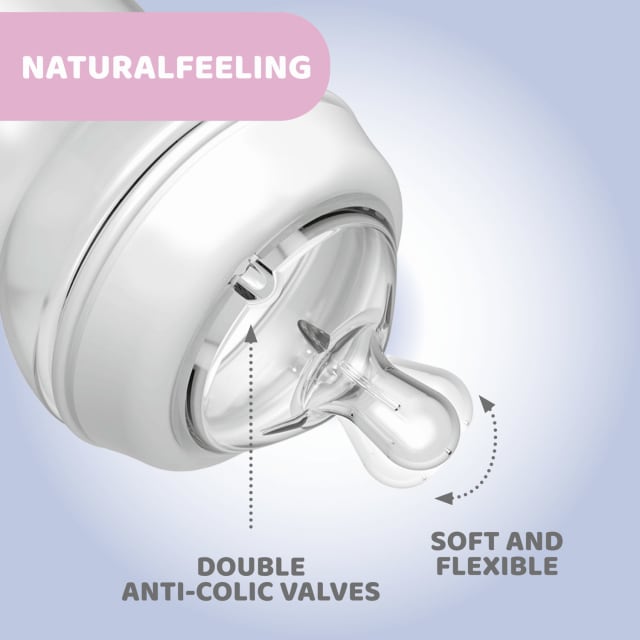 CHICCO Bottle PP: Nat Feeling Uni 330ml FFlw